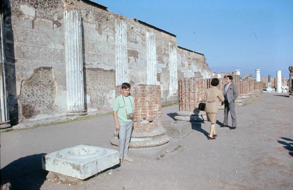 VIII.1.1 Pompeii. December 1968. Looking east along north wall of Basilica. Photo courtesy of Rick Bauer.