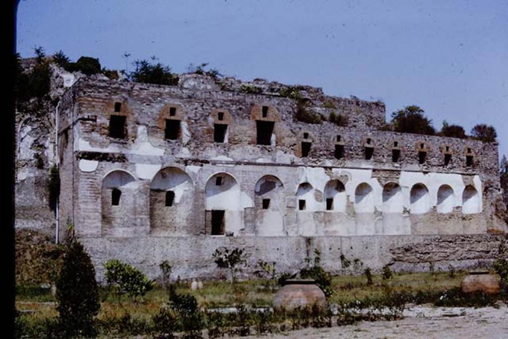 VIII.2.20 Pompeii. 1968. Rear of Sarno baths. Photo by Stanley A. Jashemski.
Source: The Wilhelmina and Stanley A. Jashemski archive in the University of Maryland Library, Special Collections (See collection page) and made available under the Creative Commons Attribution-Non Commercial License v.4. See Licence and use details.
J68f1373
