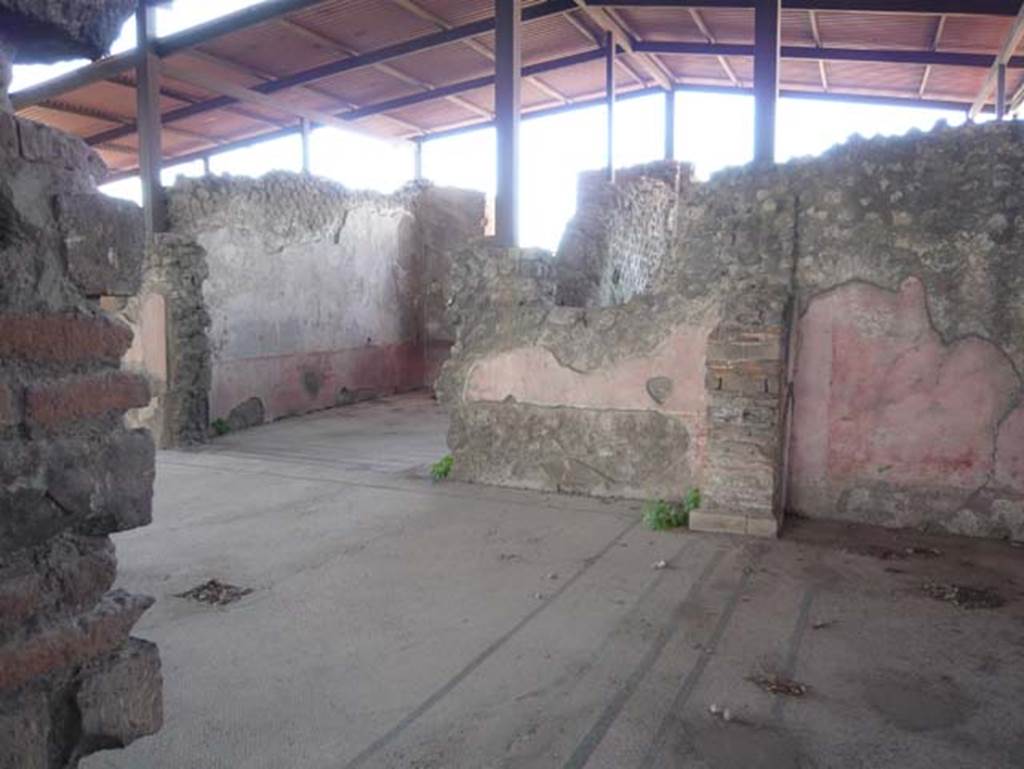 VIII.2.23 Pompeii. May 2012. Doorway to two rooms in south-west corner.
Taken from VIII.2.22, looking west. Photo courtesy of Buzz Ferebee.


