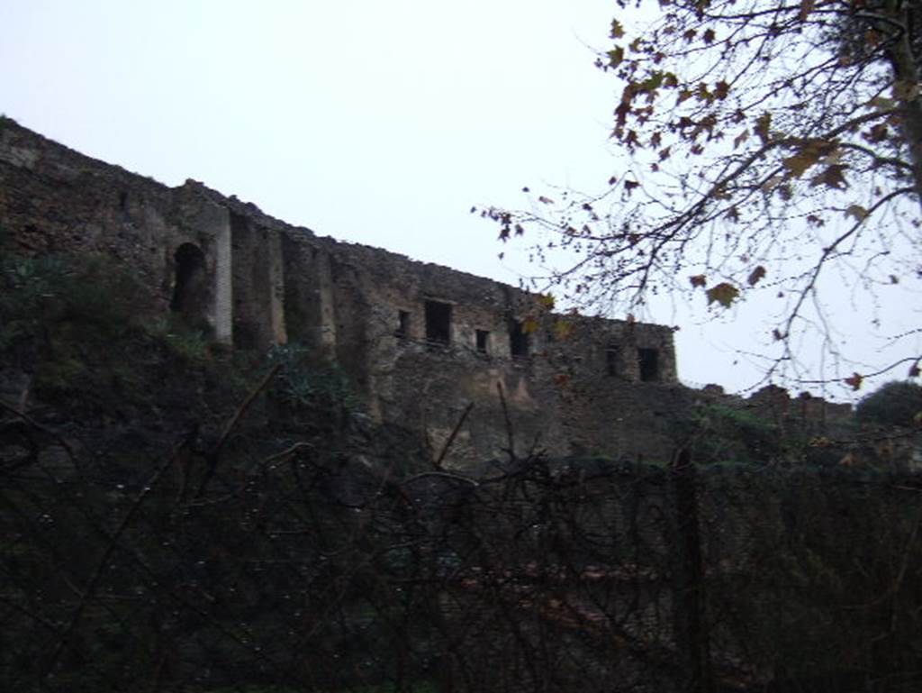 VIII.2.23 to VIII.2.28 Pompeii, taken from rear.  December 2005