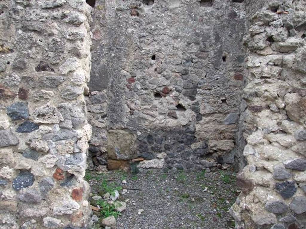 VIII.3.27 Pompeii. December 2007. Small room or storeroom on east side of garden area.