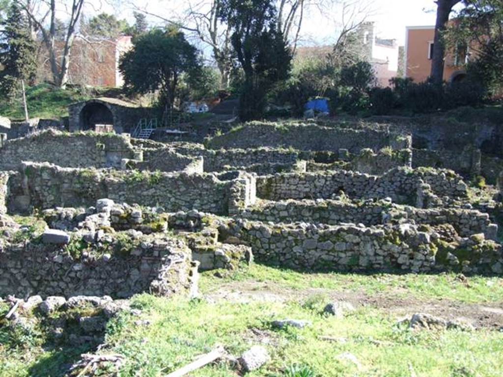 VIII.7.12 Pompeii. March 2009. Looking south across garden area, towards Stabian Gate.