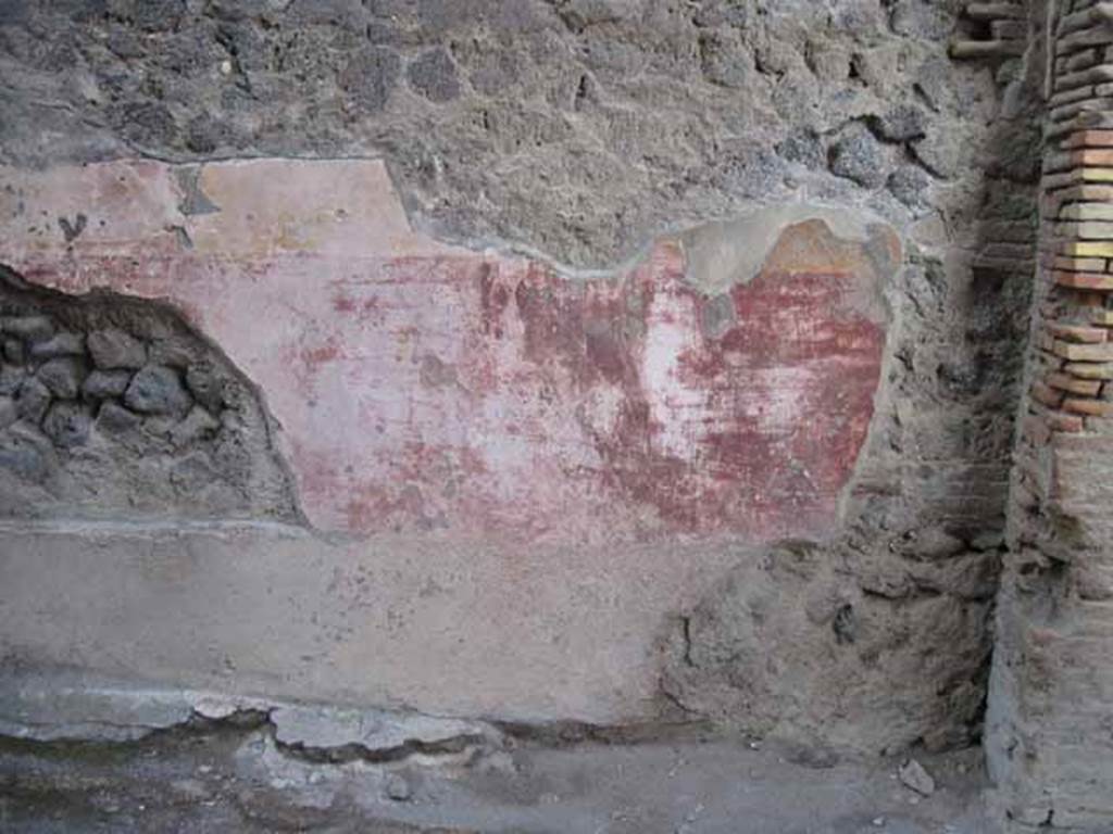 VIII.7.20 Pompeii. September 2010. Graffito passage. North wall. Sequence moving west - east of remaining fresco work. End of sequence at east, Via Stabiana end of passage. Photo courtesy of Drew Baker.