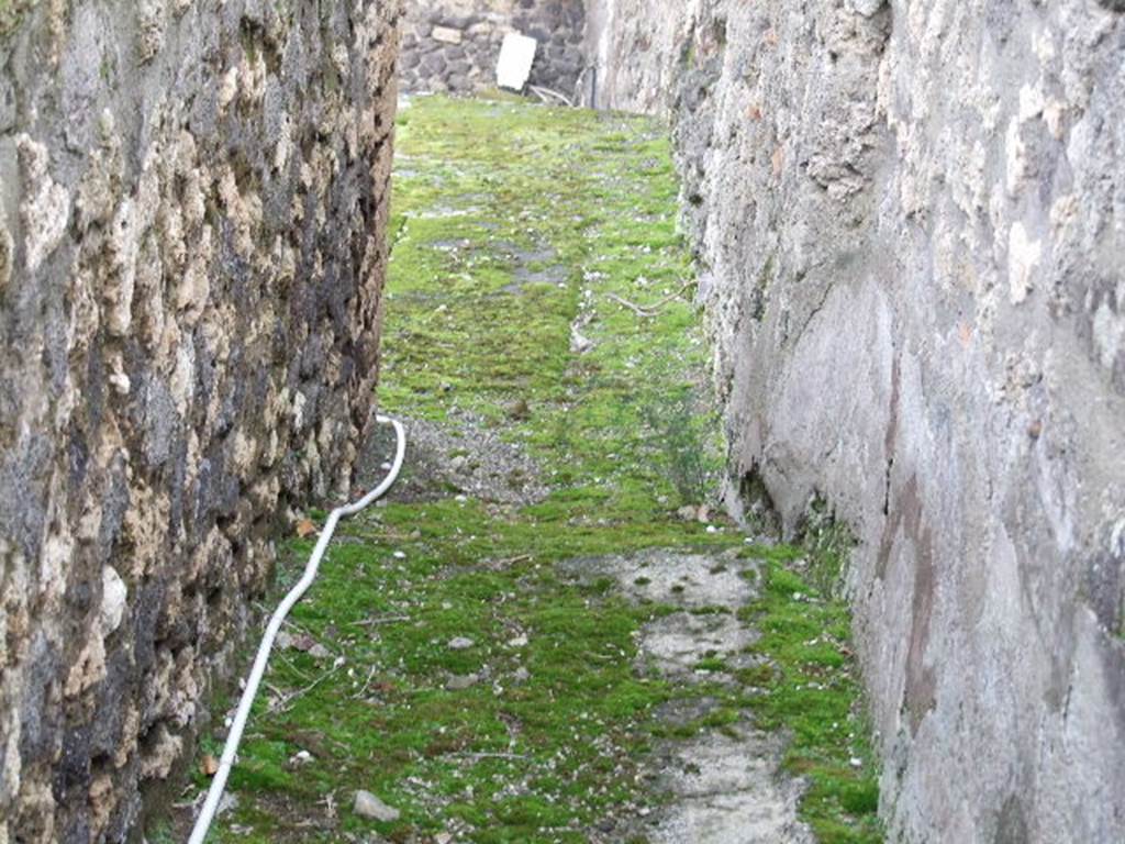 VIII.7.25  Pompeii. December 2006.  Corridor around shrine on podium.