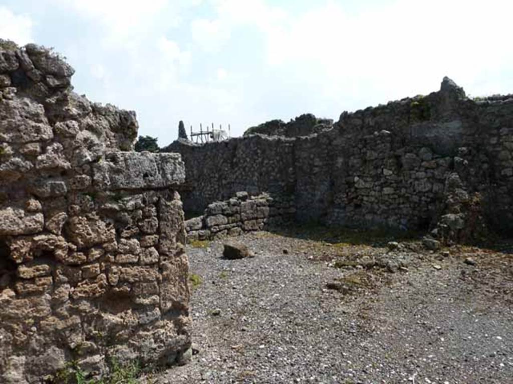 VIII.7.26 Pompeii. May 2010.Looking south-east into the third room on the east side of the entrance room.