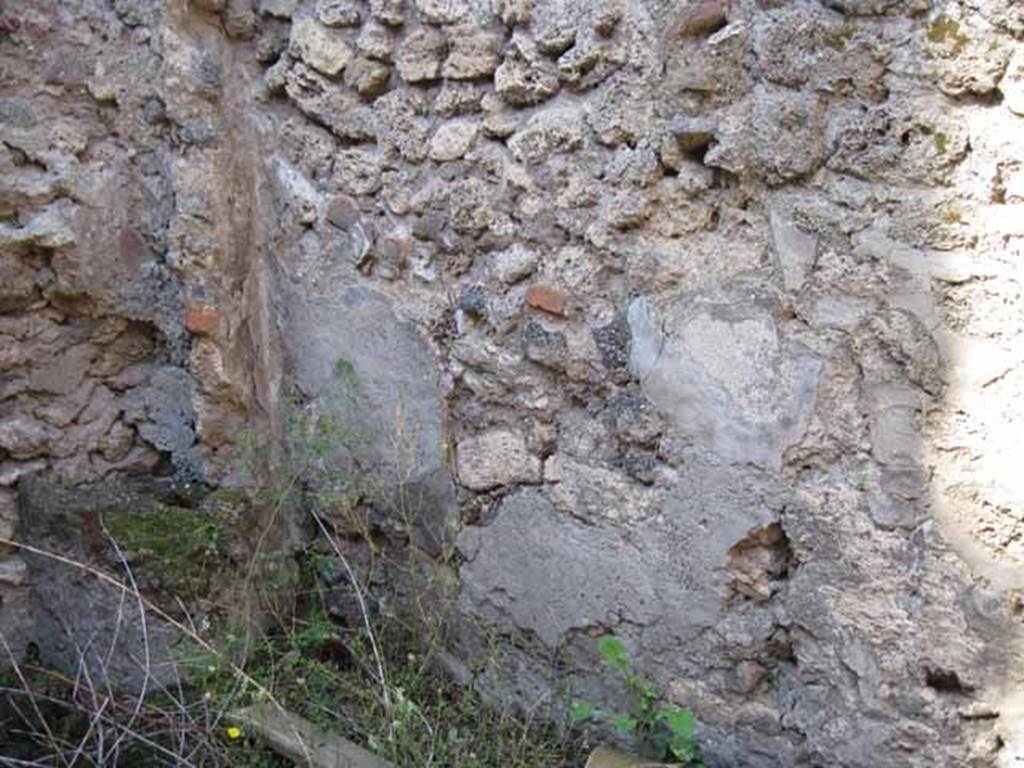 VIII.7.26 Pompeii. September 2010. North wall and north-east corner of first room. Photo courtesy of Drew Baker.
