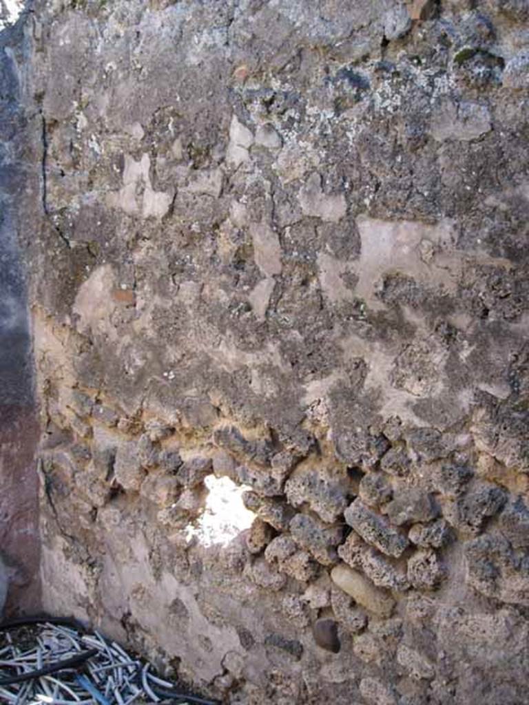 VIII.7.26 Pompeii. September 2010. South wall  and south-east corner of second room on west side of atrium. Photo courtesy of Drew Baker.
