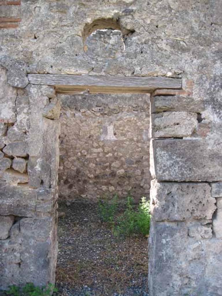 VIII.7.26 Pompeii. September 2010. Doorway to fourth room from south-west corner of atrium. Photo courtesy of Drew Baker.
