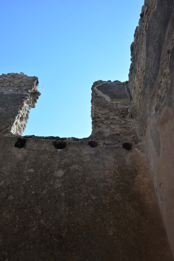 IX.5.6 Pompeii. May 2017. Room p, upper west wall in north-west corner.
Foto Christian Beck, ERC Grant 681269 DCOR.
