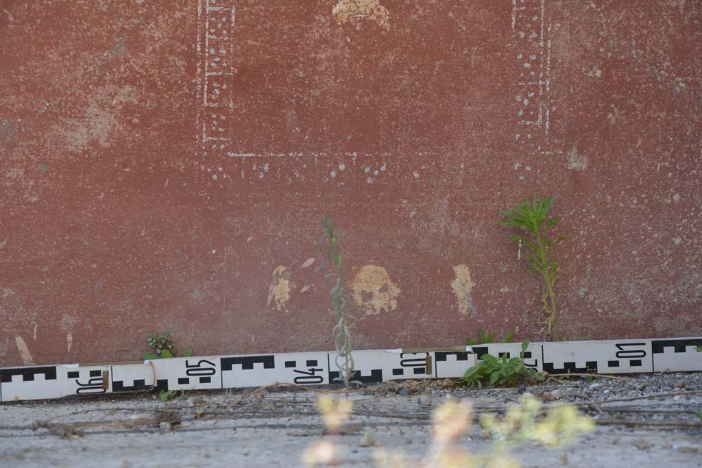 IX.5.6 Pompeii. May 2017. East ala e, lower north wall detail from zoccolo on north wall towards east end.
Foto Christian Beck, ERC Grant 681269 DCOR.
