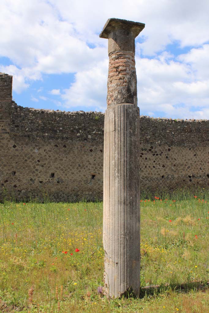 IX.5.14 Pompeii. May 2019. Room k, looking west towards column across peristyle.
Foto Christian Beck, ERC Grant 681269 DCOR.

