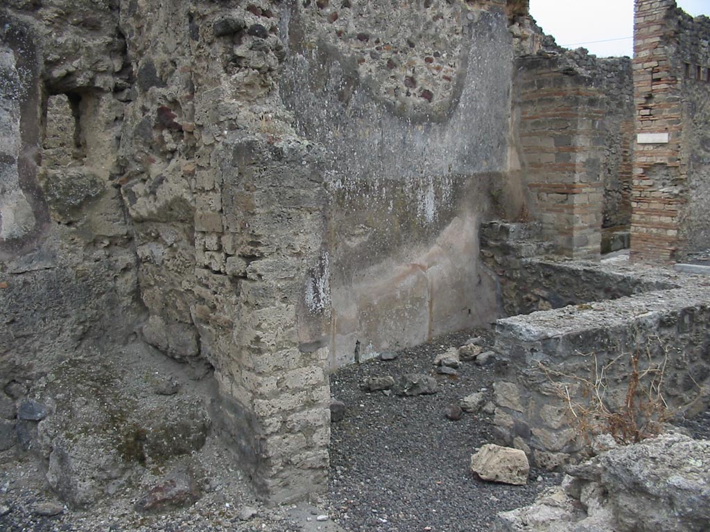 IX.7.22 Pompeii. May 2003. 
Looking north-west across counter from north-west side of atrium of IX.7.21. Photo courtesy of Nicolas Monteix.
