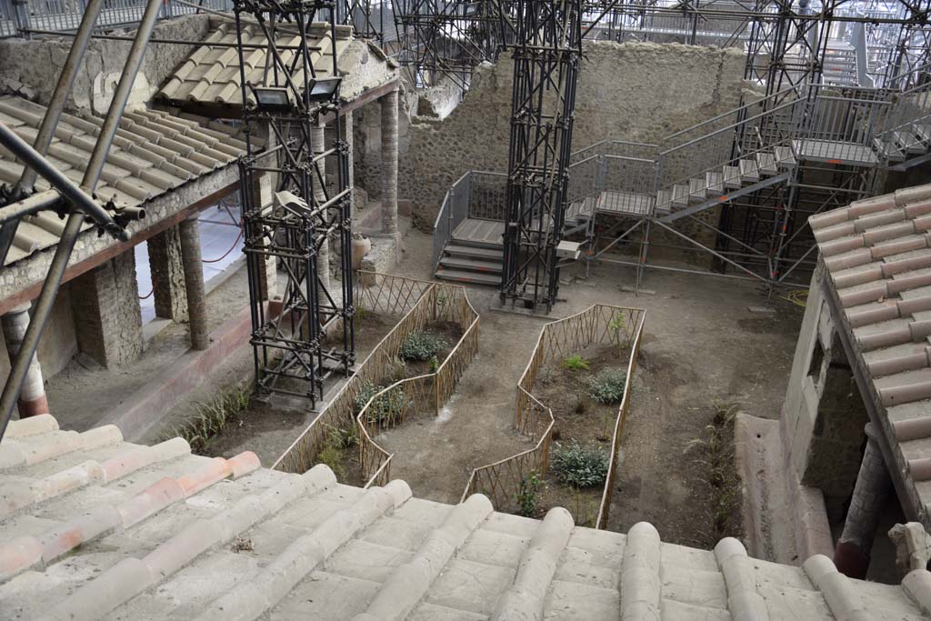 IX.12.9 Pompeii. February 2017. Looking south across roof of garden area 5. Photo courtesy of Johannes Eber.