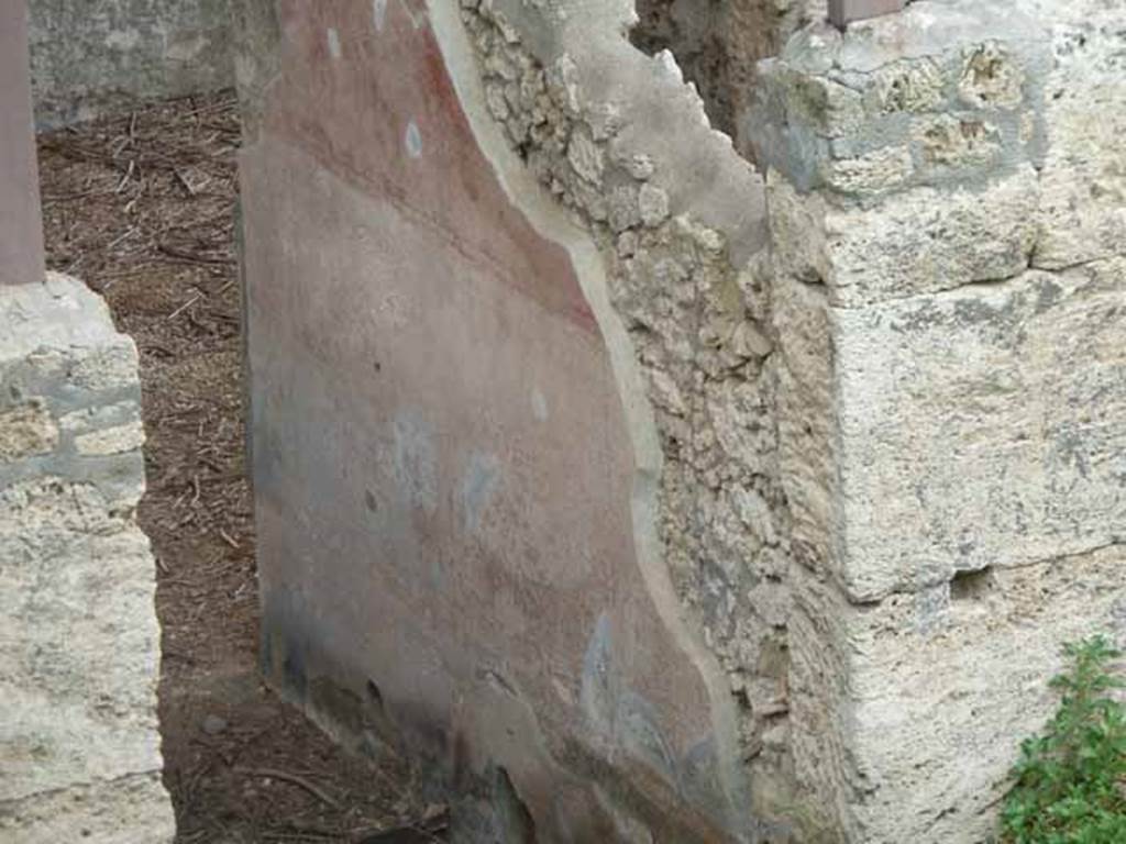 IX.14.c Pompeii. May 2010. Room 1, entrance corridor or fauces, south wall (right).