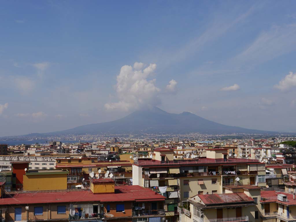 Stabia, September 2018. Looking north towards Vesuvius.
Foto Anne Kleineberg, ERC Grant 681269 DÉCOR.

