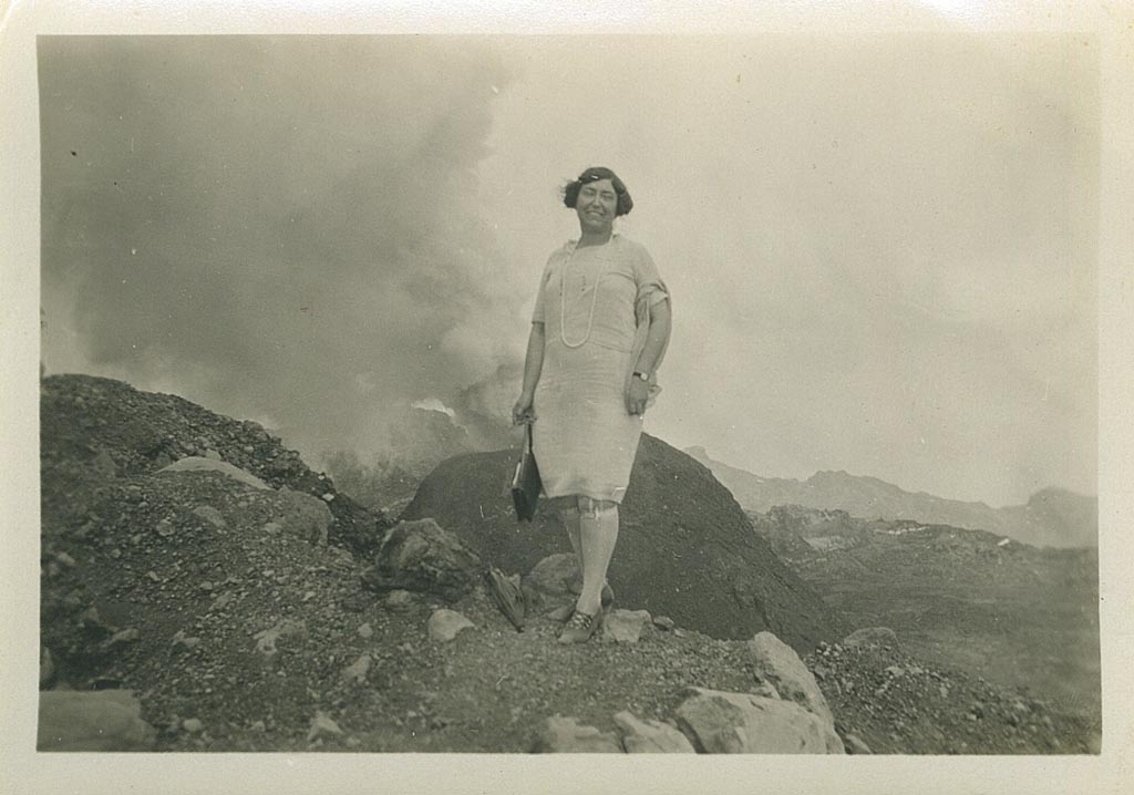 Vesuvius, 1928. Photo taken on the edge of the crater. Photo courtesy of Rick Bauer.