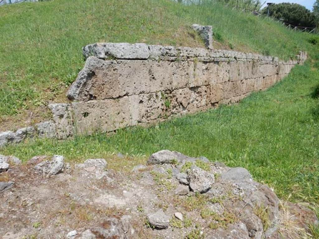 Walls, Pompeii. May 2015. Looking east from near south side of east side of Vesuvian Gate. Photo courtesy of Buzz Ferebee.
